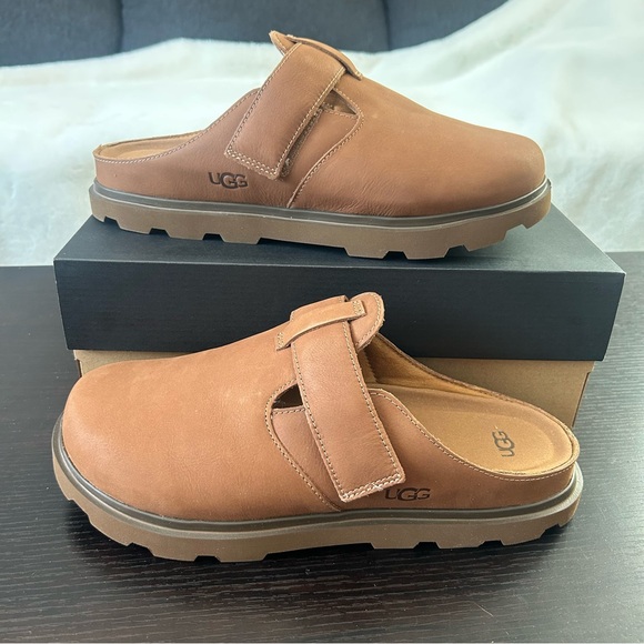 UGG MENS SOLANO LEATHER CLOG